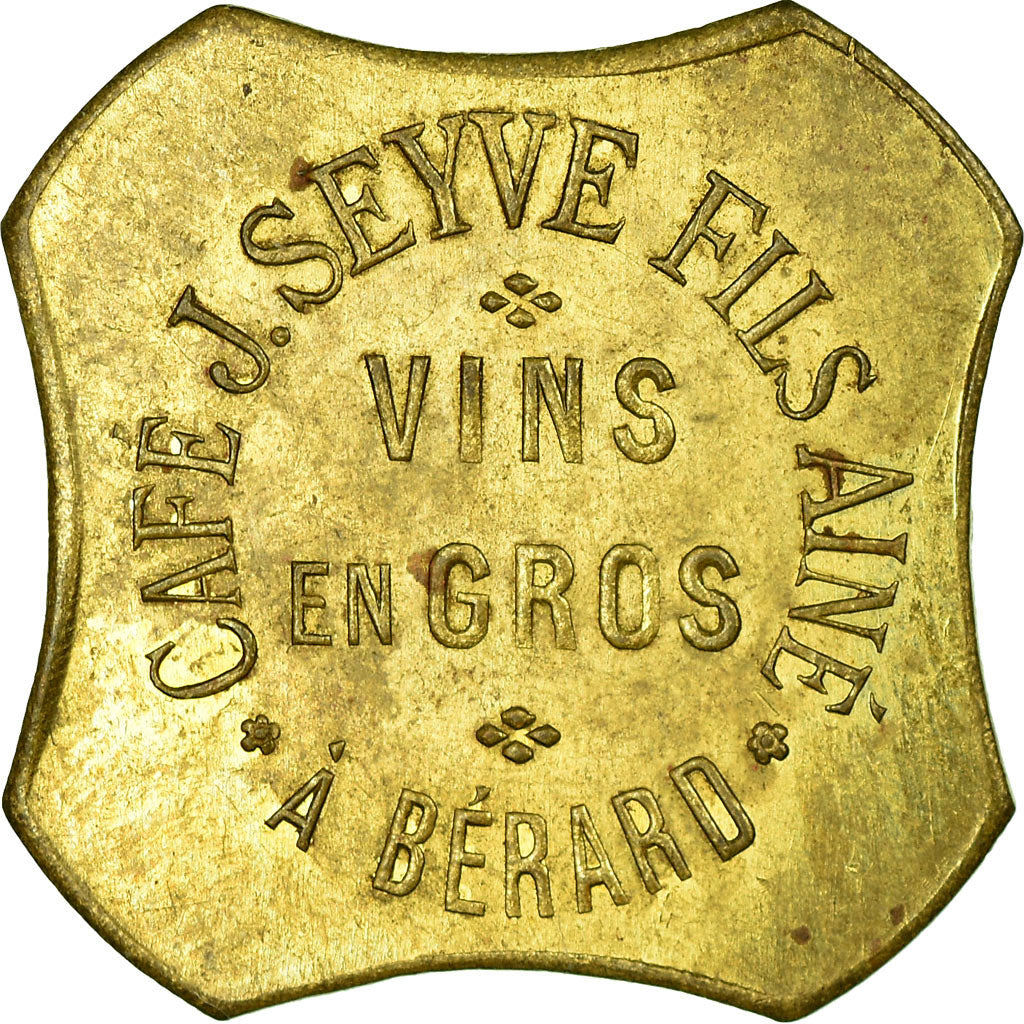 Moneda, Francia, Café J. SEYVE Fils Ainé, à Bérard, Vins en Gros