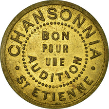 France, Jeton, Saint-Etienne, CHANSONNIA, Bon pour une Audition, SUP, Laiton
