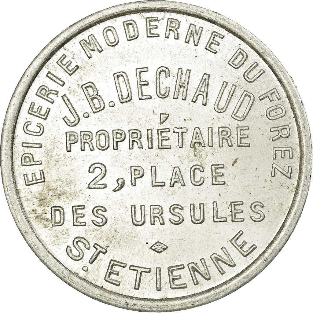 Münze, Frankreich, Epicerie J.B DECHAUD, 2 Place des Ursules, Saint-Etienne, 5