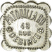 Münze, Frankreich, PATOUILLARD, 48 Rue Désirée, Saint-Etienne, 50 Centimes