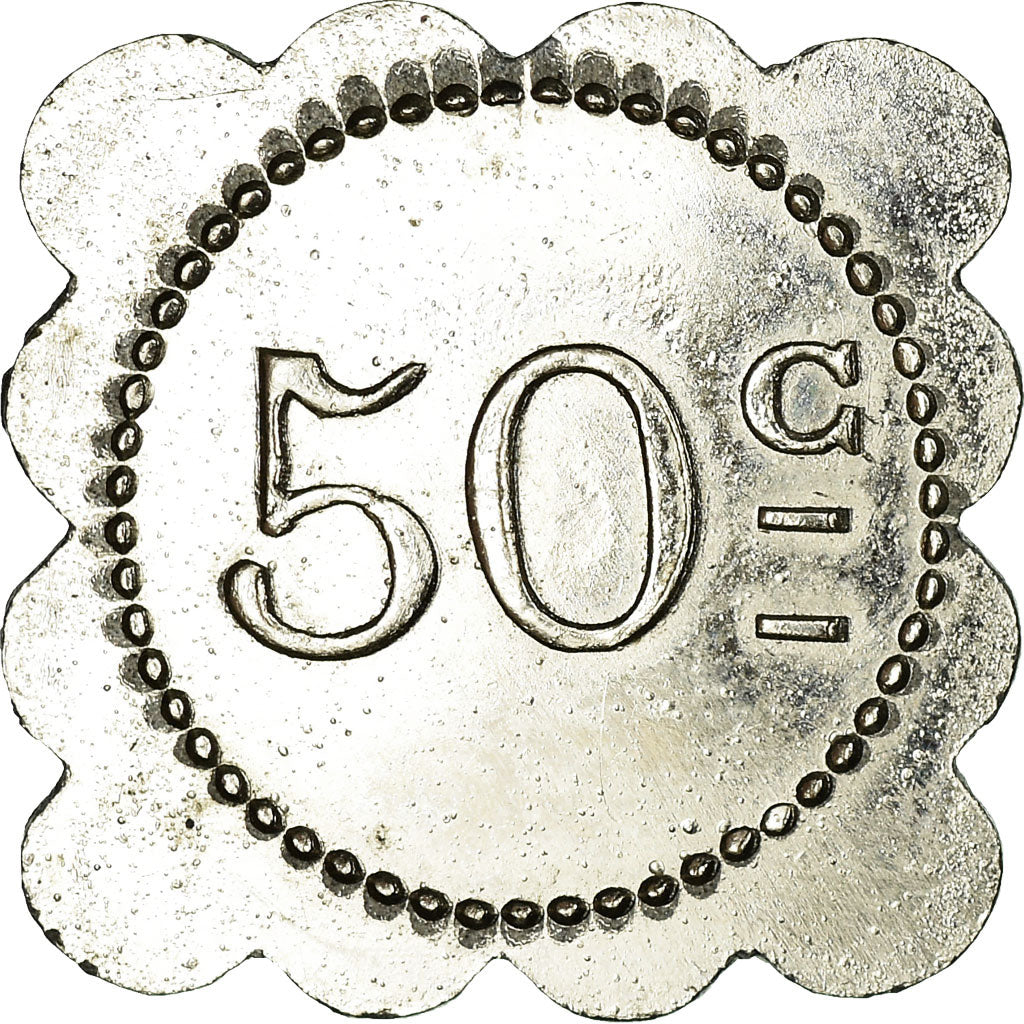 Münze, Frankreich, PATOUILLARD, 48 Rue Désirée, Saint-Etienne, 50 Centimes