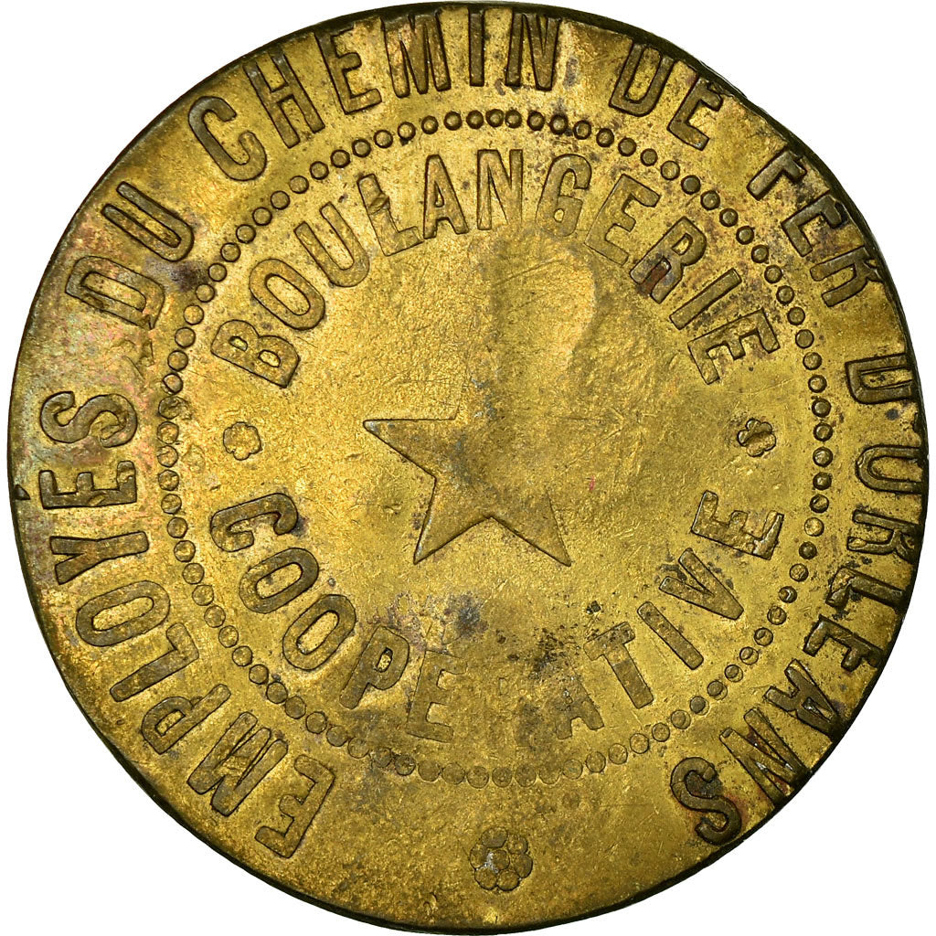 Moeda, França, Boulangerie Coopérative, Nantes, 1 / 3 kg, EF(40-45), Latão