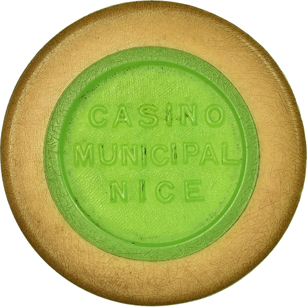 Francia, Token, Nice, Casino Municipal, 10 Francs, BB+, Plastica