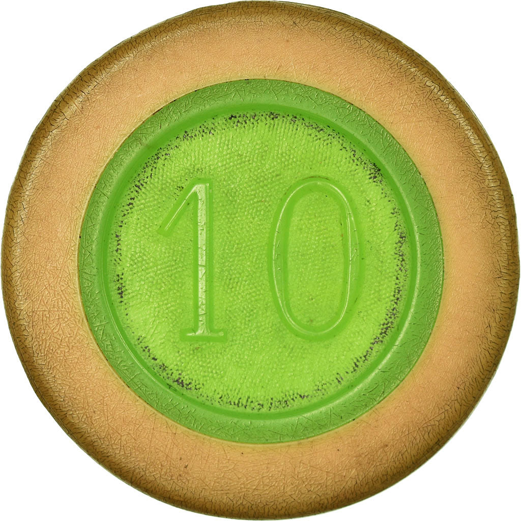 Francia, Token, Nice, Casino Municipal, 10 Francs, BB+, Plastica