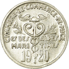 Munten, Frankrijk, Chambre de Commerce, Nice, 5 Centimes, 1920, ESSAI, PR
