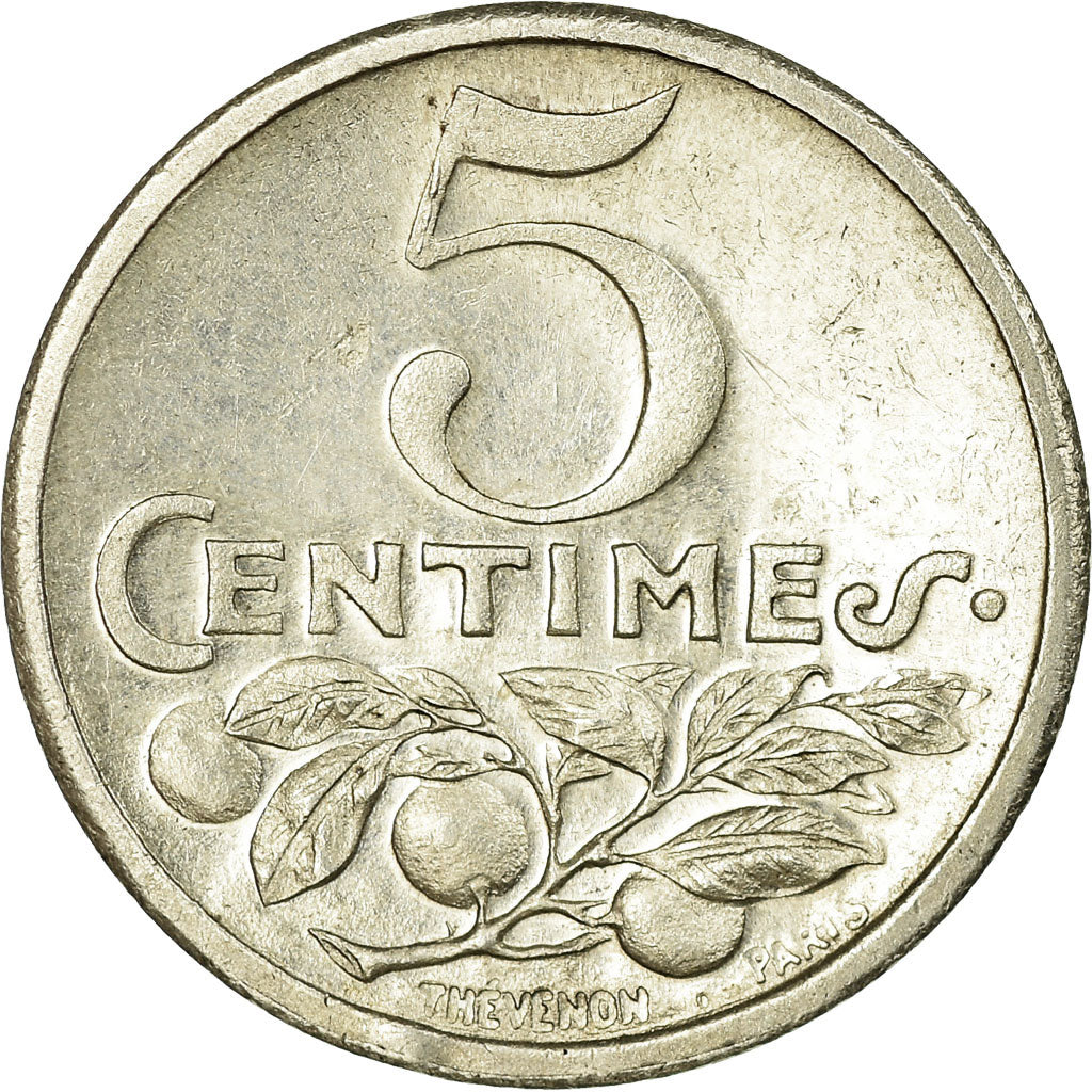 Munten, Frankrijk, Chambre de Commerce, Nice, 5 Centimes, 1920, ESSAI, PR