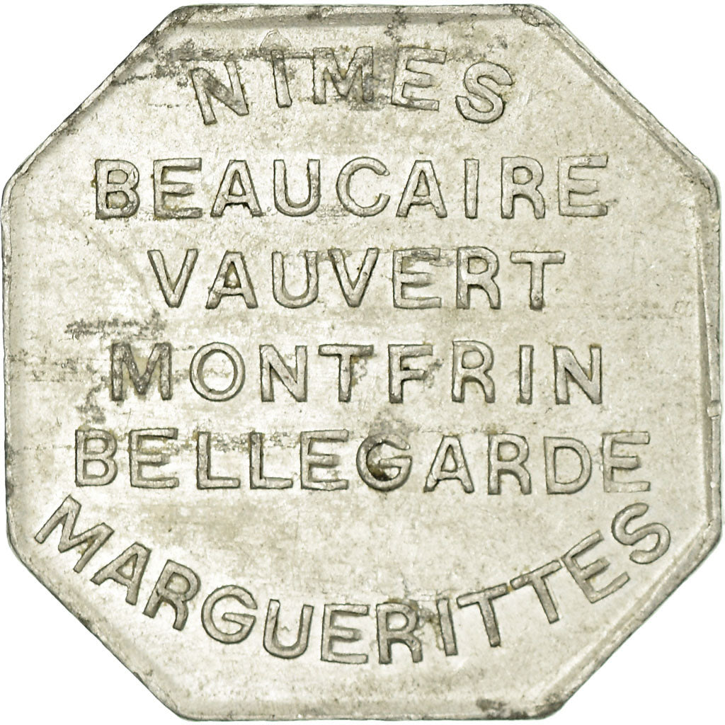 Moneta, Francja, Société Kursaal Cinéma, Nîmes, 25 Centimes, AU(50-53)