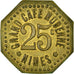 Moneda, Francia, Grand Café Moderne, Nîmes, 25 Centimes, EBC, Latón