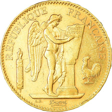 Moneda, Francia, Génie, 100 Francs, 1901, Paris, MBC+, Oro, KM:832