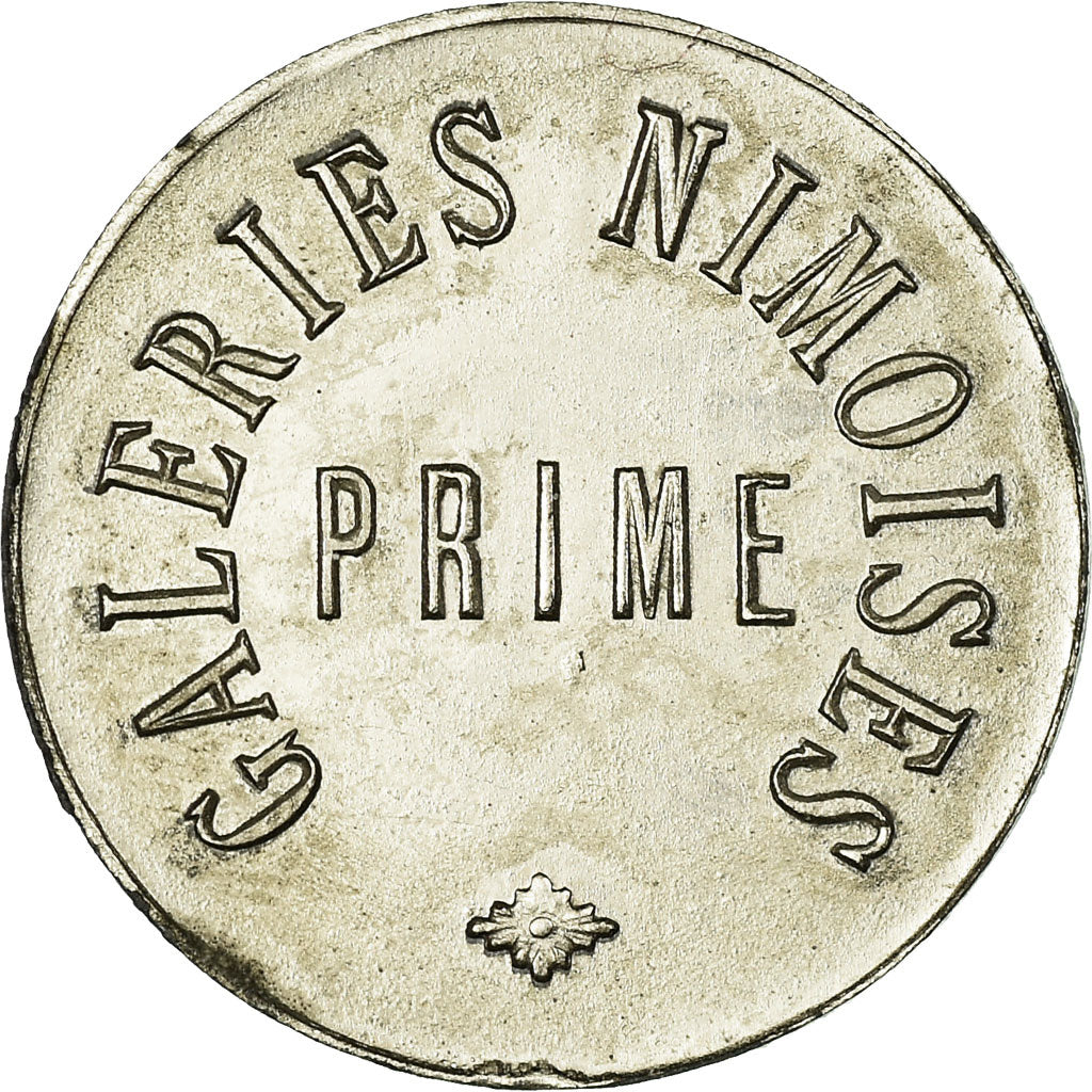 Moneta, Francja, Galeries Nîmoises, Nîmes, 50 Centimes, AU(50-53), Nickel