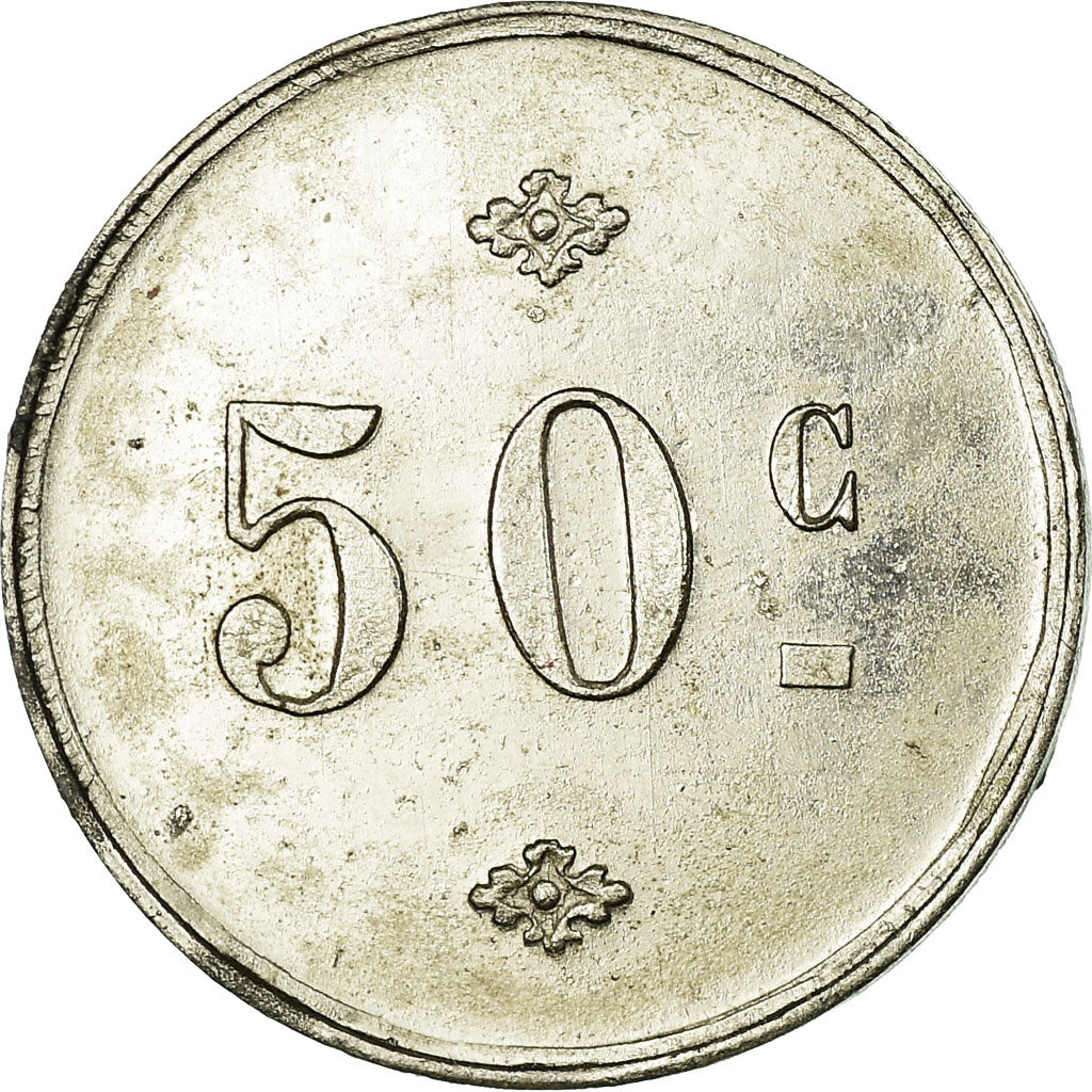 Moneta, Francja, Galeries Nîmoises, Nîmes, 50 Centimes, AU(50-53), Nickel