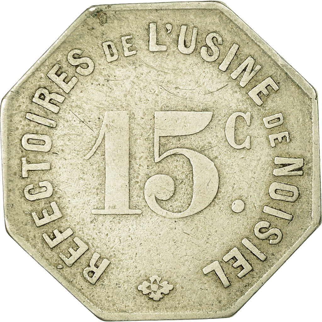 Moneda, Francia, Réfectoire de l'Usine de Noisiel, Noisiel, 15 Centimes, MBC