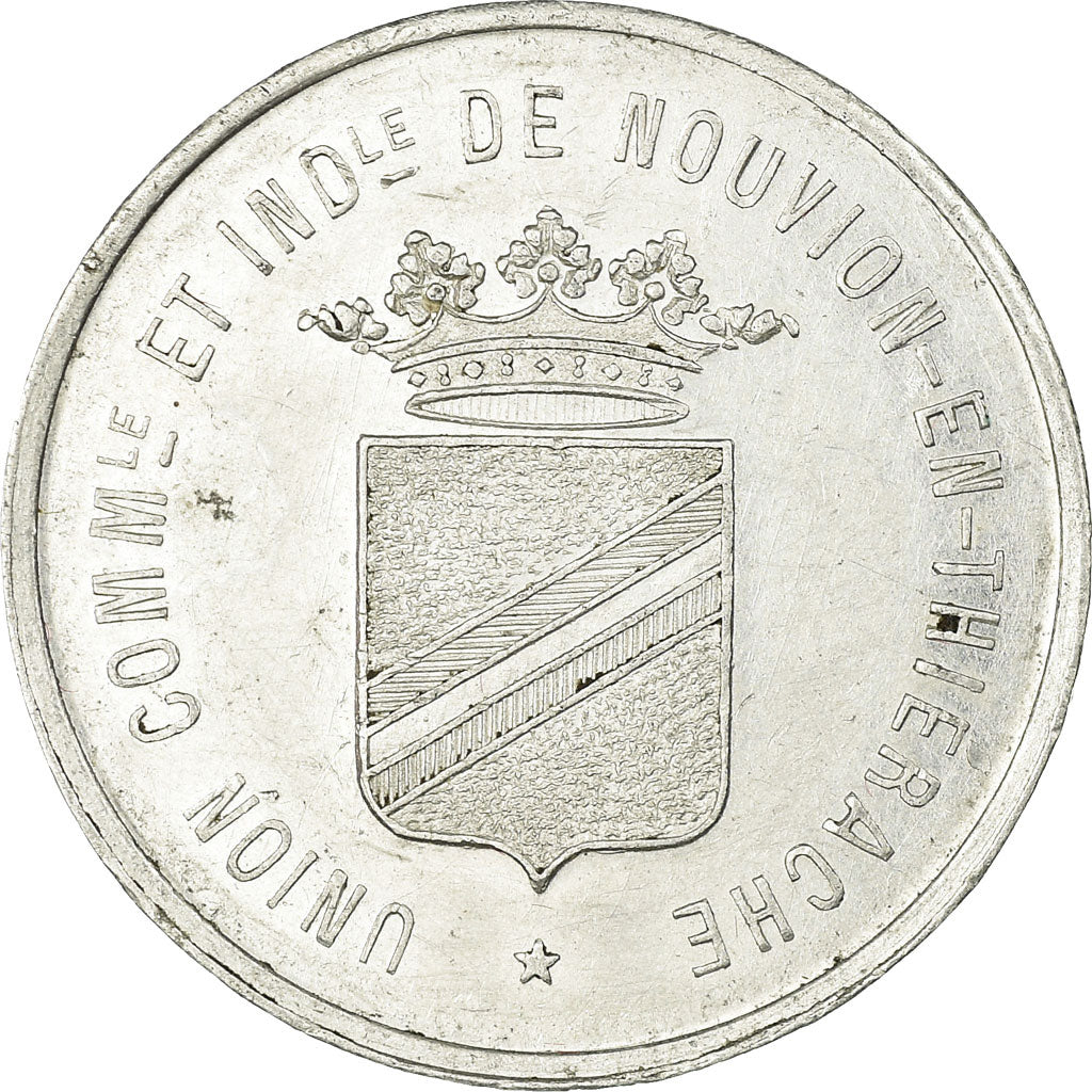 Münze, Frankreich, Union Commerciale et Industrielle, Nouvion-en-Thierache, 10