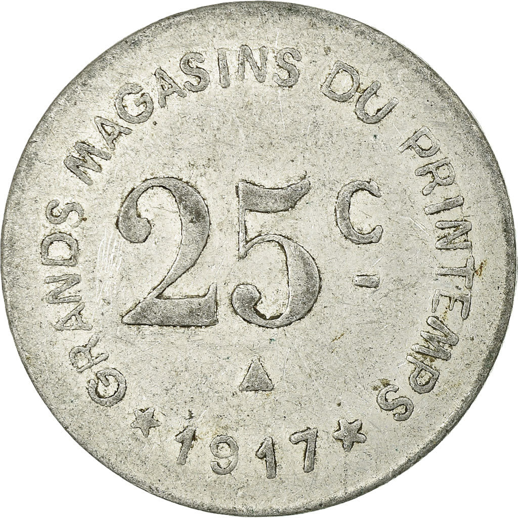 Monnaie, France, Maison MILHAUD, Narbonne, 25 Centimes, 1917, TTB, Aluminium