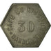 Münze, Frankreich, Café du Kiosque, Narbonne, 30 Centimes, SS, Zinc, Elie:25.1