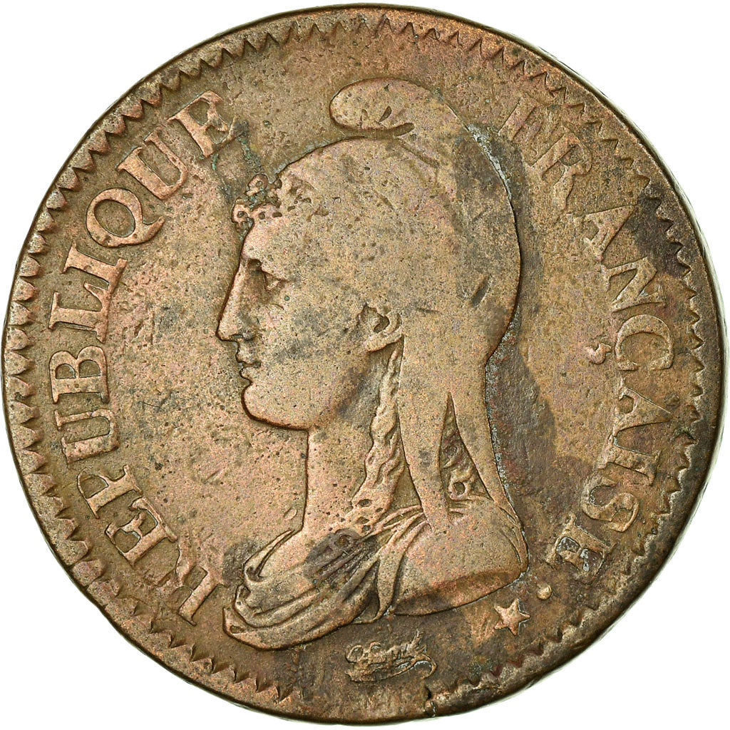Monnaie, France, Dupré, Decime, AN 5, Paris, TB, Bronze, Gadoury:187, KM:644.1