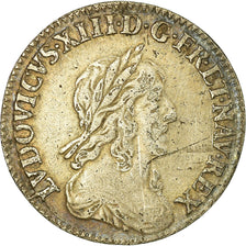 Moneda, Francia, Louis XIII, 1/12 Ecu, 1643, Paris, 2ème poinçon de Warin