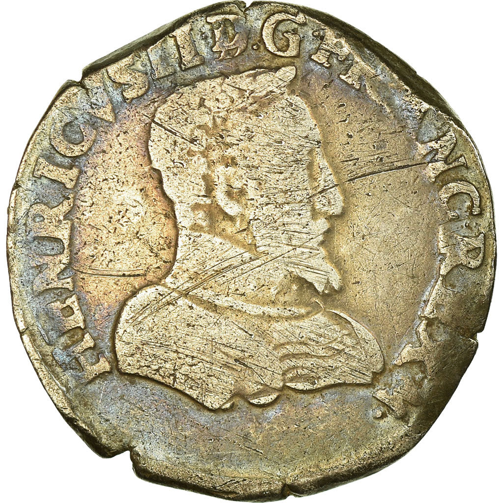 Monnaie, France, François II, Teston, 1560, Lyon, TB, Argent, Sombart:4560