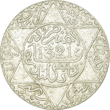 Münze, Marokko, 'Abd al-Aziz, 1/4 Rial, 2-1/2 Dirhams, 1903, Berlin, S+