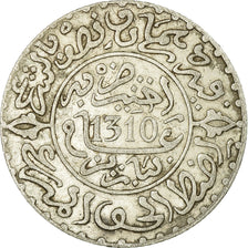 Moneta, Marocco, Moulay al-Hasan I, 2-1/2 Dirhams, 1892, Paris, MB+, Argento