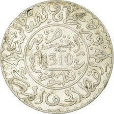 Moneta, Marocco, Moulay al-Hasan I, 2-1/2 Dirhams, 1892, Paris, BB, Argento