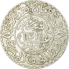 Münze, Marokko, Moulay al-Hasan I, 2-1/2 Dirhams, 1892, Paris, SS, Silber, KM:6