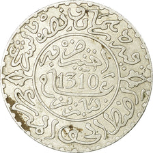 Moneta, Marocco, Moulay al-Hasan I, 2-1/2 Dirhams, 1892, Paris, BB, Argento