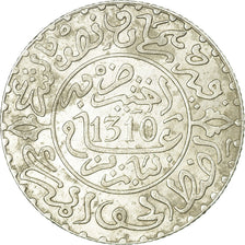 Coin, Morocco, Moulay al-Hasan I, 2-1/2 Dirhams, 1892, Paris, AU(50-53), Silver