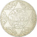 Moneta, Marocco, 'Abd al-Aziz, 1/2 Rial, 5 Dirhams, 1904, MB+, Argento, KM:21.3