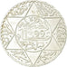 Moneta, Marocco, 'Abd al-Aziz, 1/2 Rial, 5 Dirhams, 1904, BB, Argento, KM:21.3