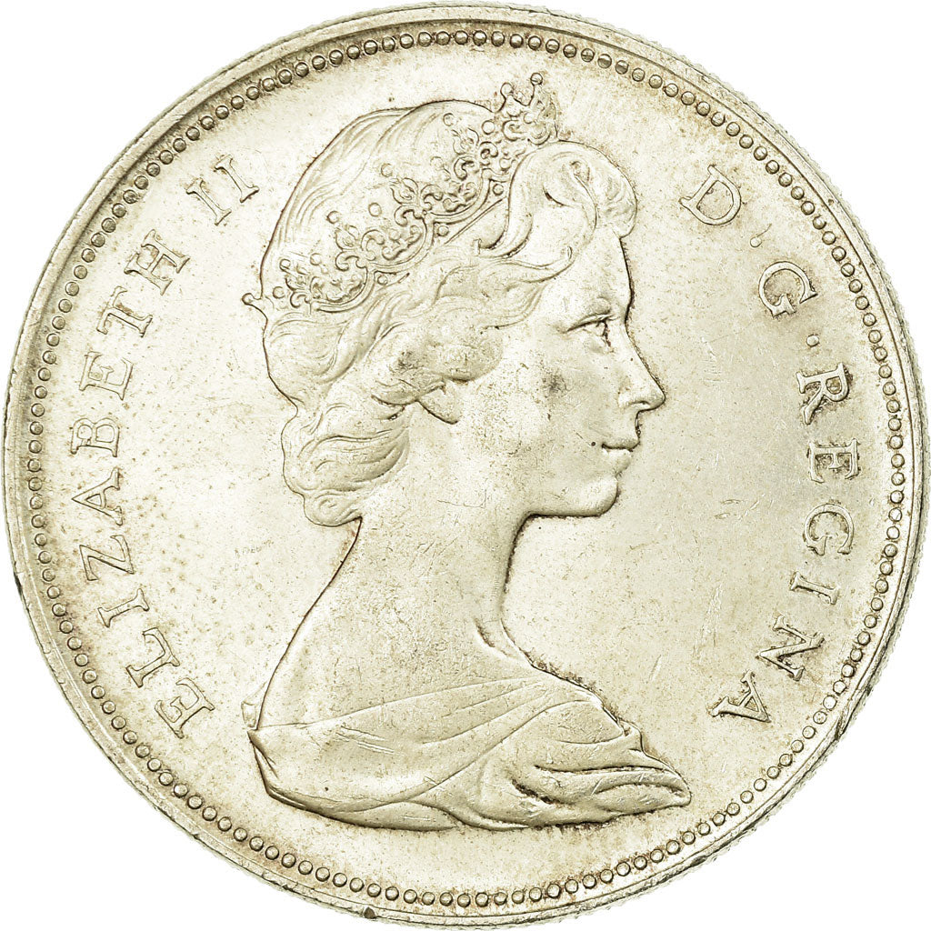 Monnaie, Canada, Elizabeth II, Dollar, 1966, Royal Canadian Mint, Ottawa, TTB+