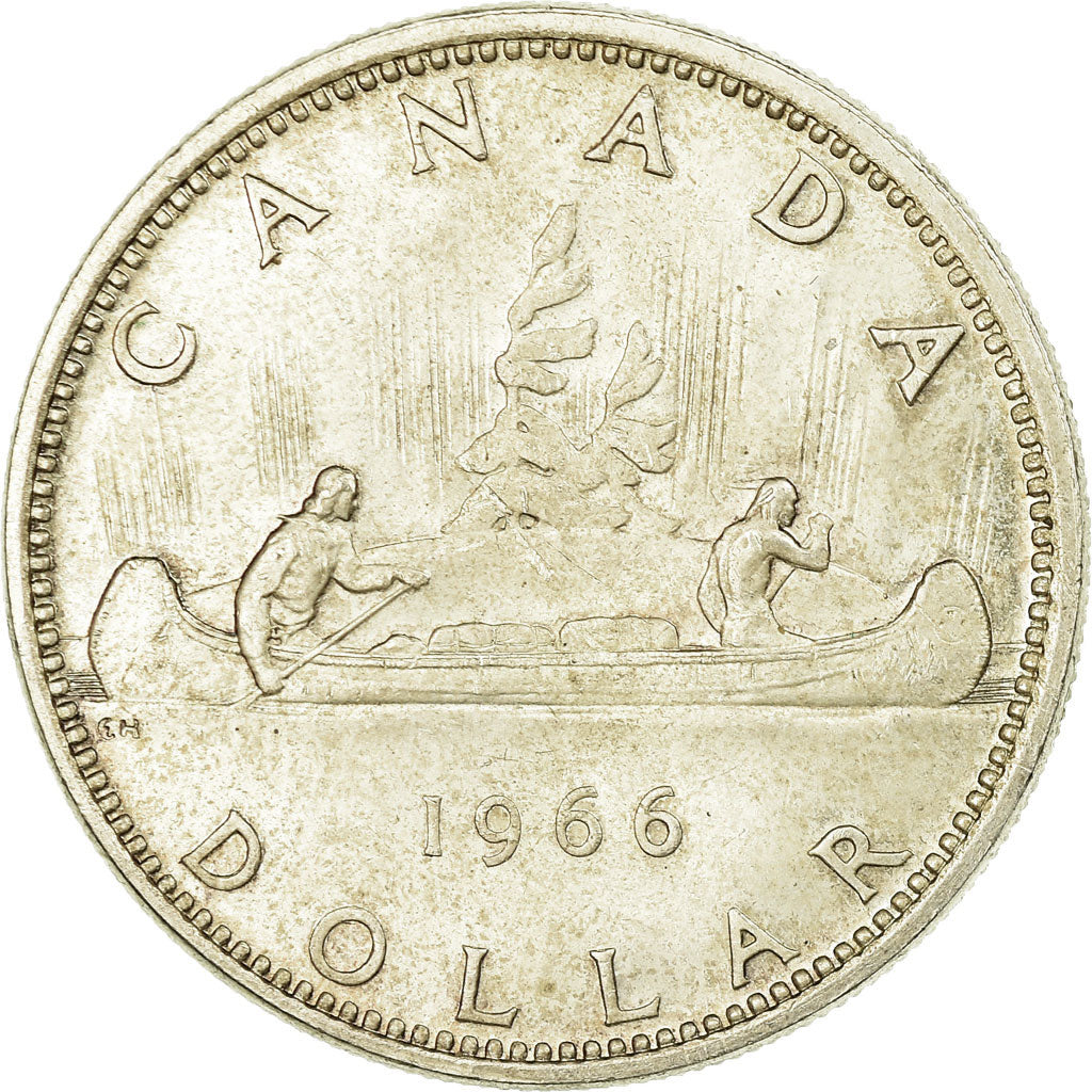Monnaie, Canada, Elizabeth II, Dollar, 1966, Royal Canadian Mint, Ottawa, TTB+