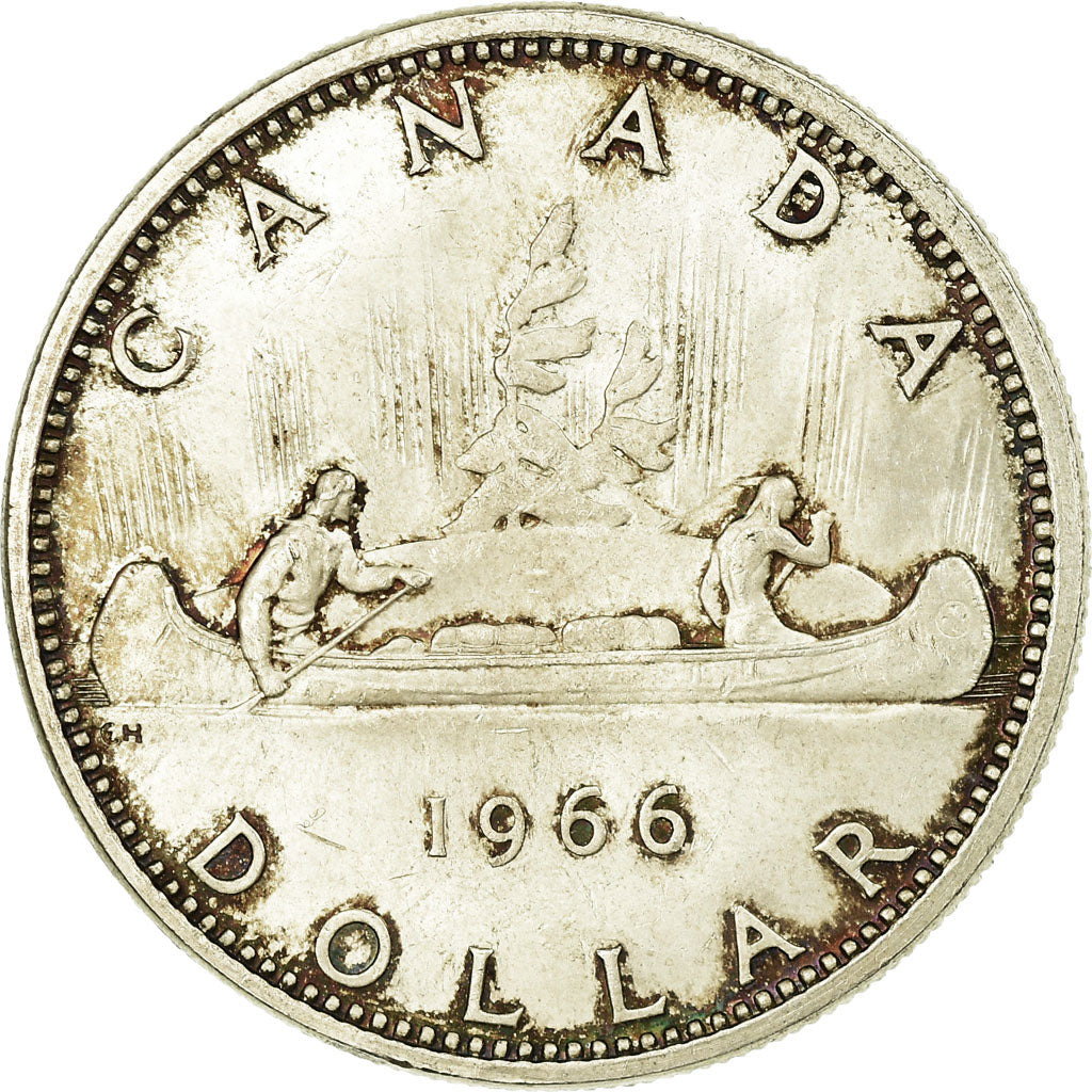 Coin, Canada, Elizabeth II, Dollar, 1966, Royal Canadian Mint, Ottawa