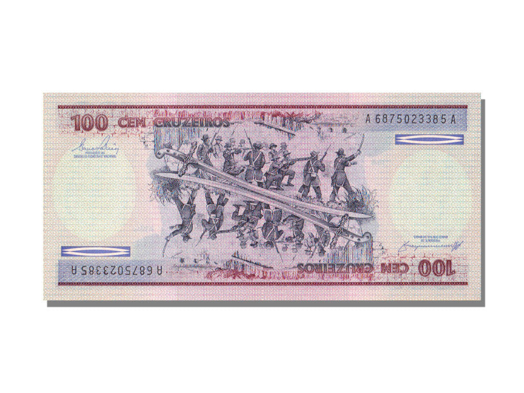 Banconote, Brasile, 100 Cruzeiros, FDS