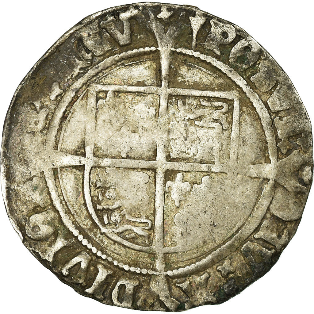 Coin, Great Britain, Henry VIII, Groat, 1526-1544, London, VF(20-25), Silver