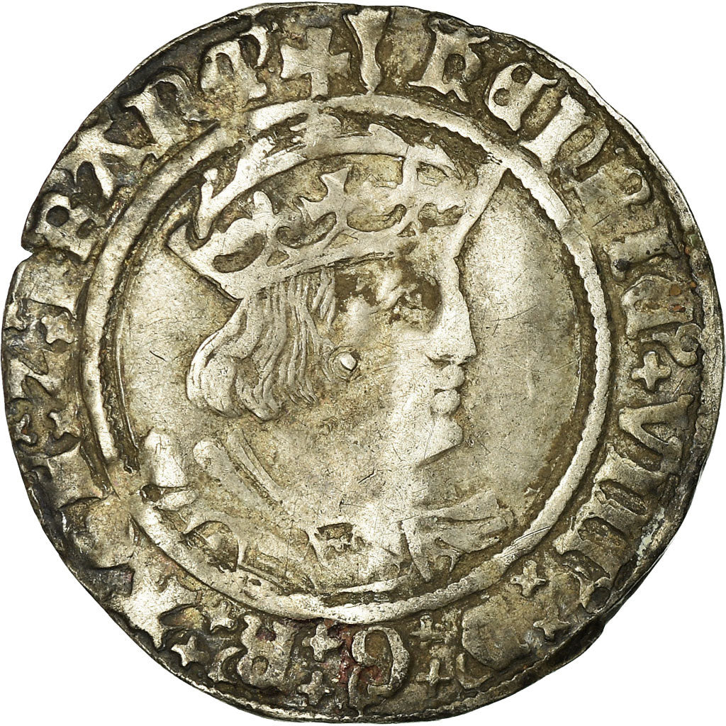 Monnaie, Grande-Bretagne, Henry VIII, Groat, 1526-1544, Londres, TTB, Argent