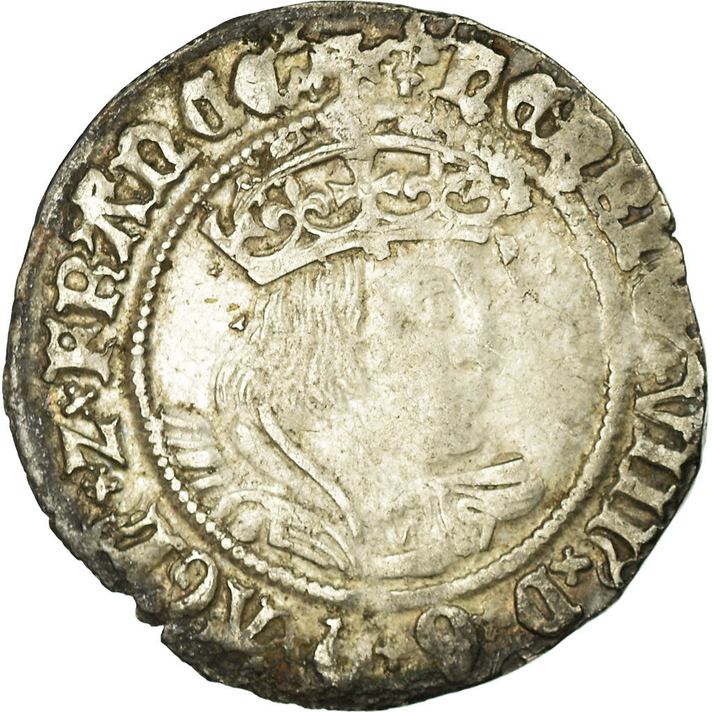 Monnaie, Grande-Bretagne, Henry VIII, Groat, 1526-1544, Londres, TTB, Argent
