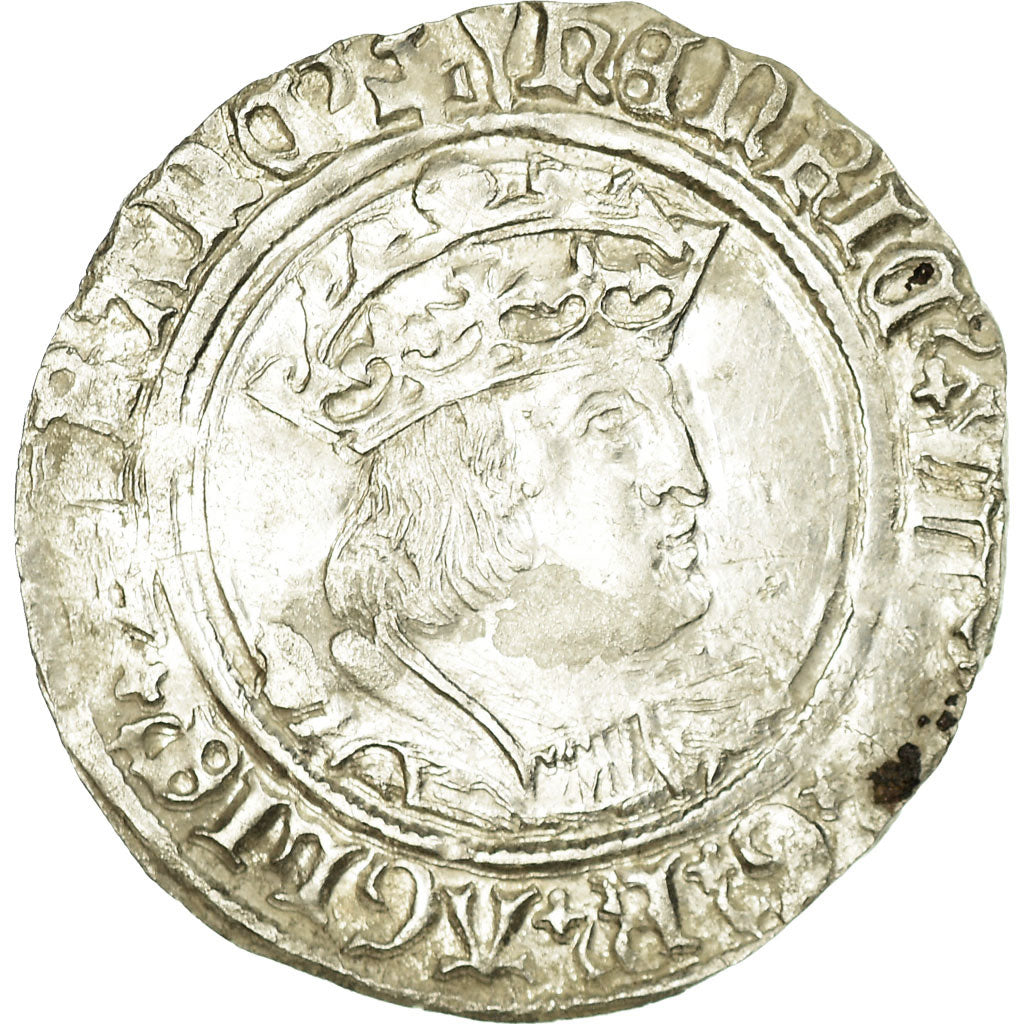 Moneda, Gran Bretaña, Henry VIII, Groat, 1526-1544, London, MBC+, Plata
