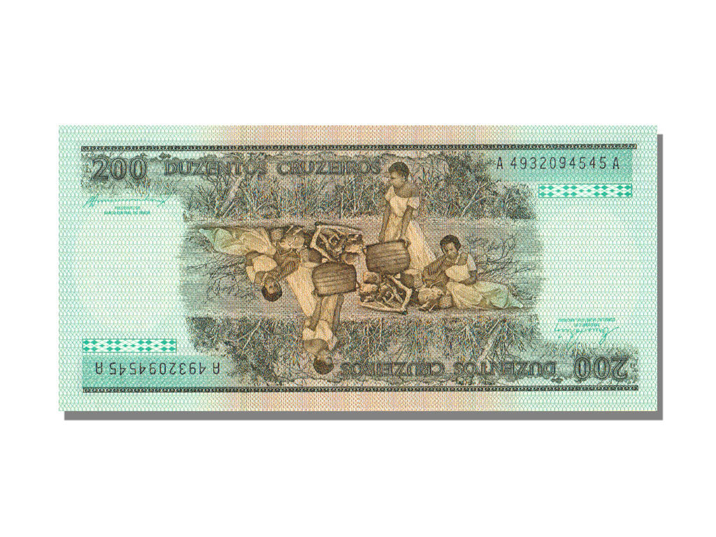 Brazil, 200 Cruzeiros, KM #199b, UNC(65-70), A