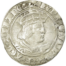 Monnaie, Grande-Bretagne, Henry VIII, Groat, 1538-1541, Londres, TTB, Argent