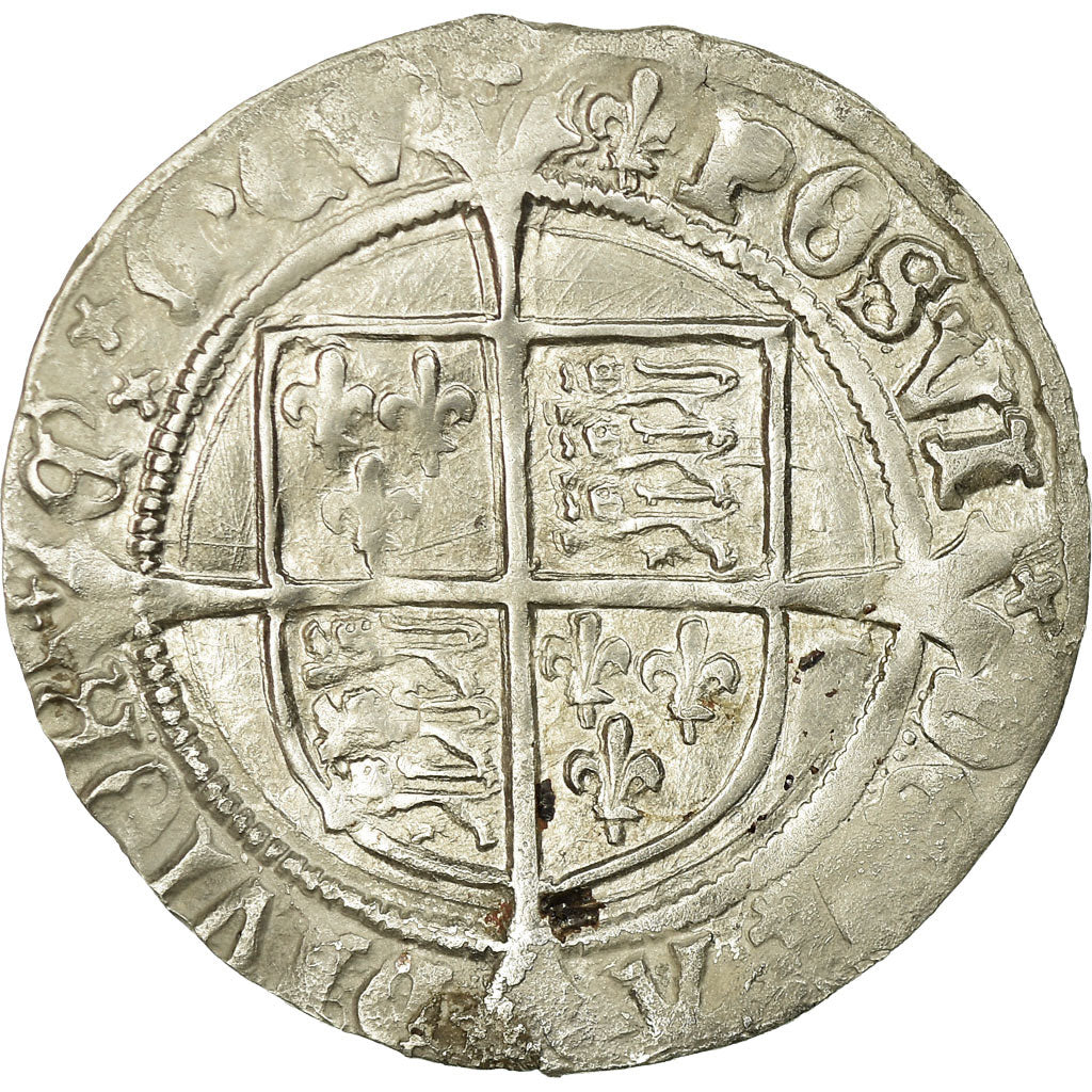 Moneda, Gran Bretaña, Henry VIII, Groat, 1538-1541, London, MBC, Plata