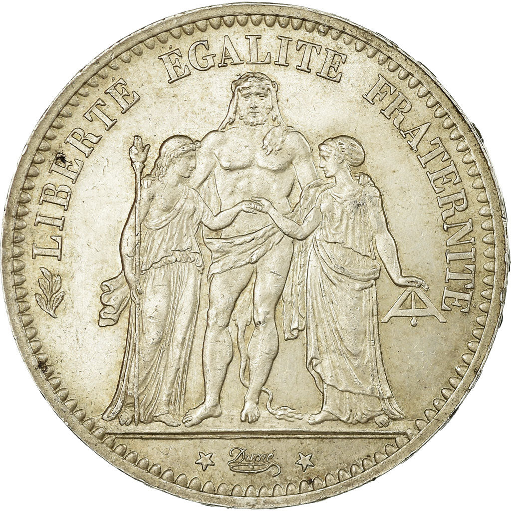 Coin, France, Hercule, 5 Francs, 1874, Paris, MS(63), Silver, KM:820.1