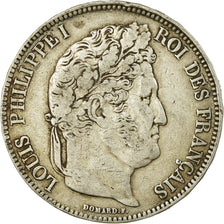 Münze, Frankreich, Louis-Philippe, 5 Francs, 1832, Perpignan, S+, Silber