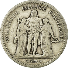 Monnaie, France, Hercule, 5 Francs, 1849, Strasbourg, TB, Argent, Gadoury:683