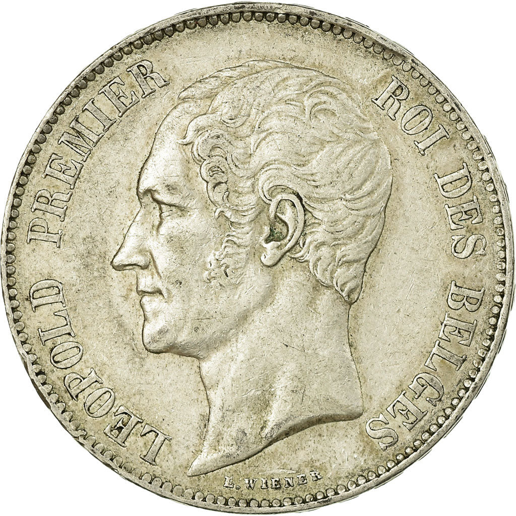 Coin, Belgium, Leopold I, 5 Francs, 5 Frank, 1850, EF(40-45), Silver, KM:17