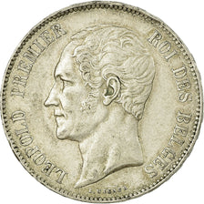 Coin, Belgium, Leopold I, 5 Francs, 5 Frank, 1850, EF(40-45), Silver, KM:17