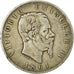 Moneda, Italia, Vittorio Emanuele II, 5 Lire, 1861, Torino, Rare, BC+, Plata