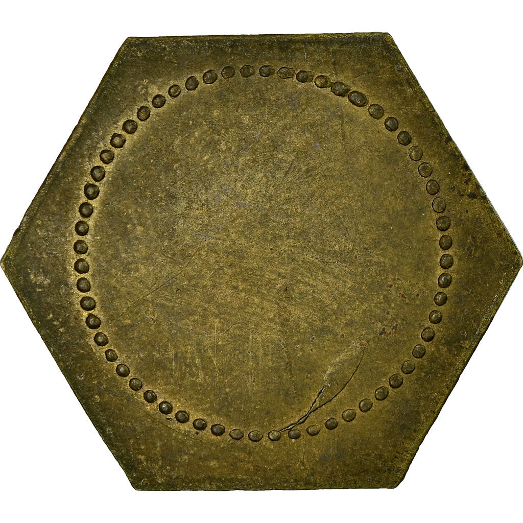 France, Jeton, Paris, Carcanague, Bal, 13 rue de Lappe, SUP, Laiton