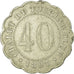 Moneda, Francia, Chalet du Touring Club, Paris, 40 Centimes, 1897, MBC