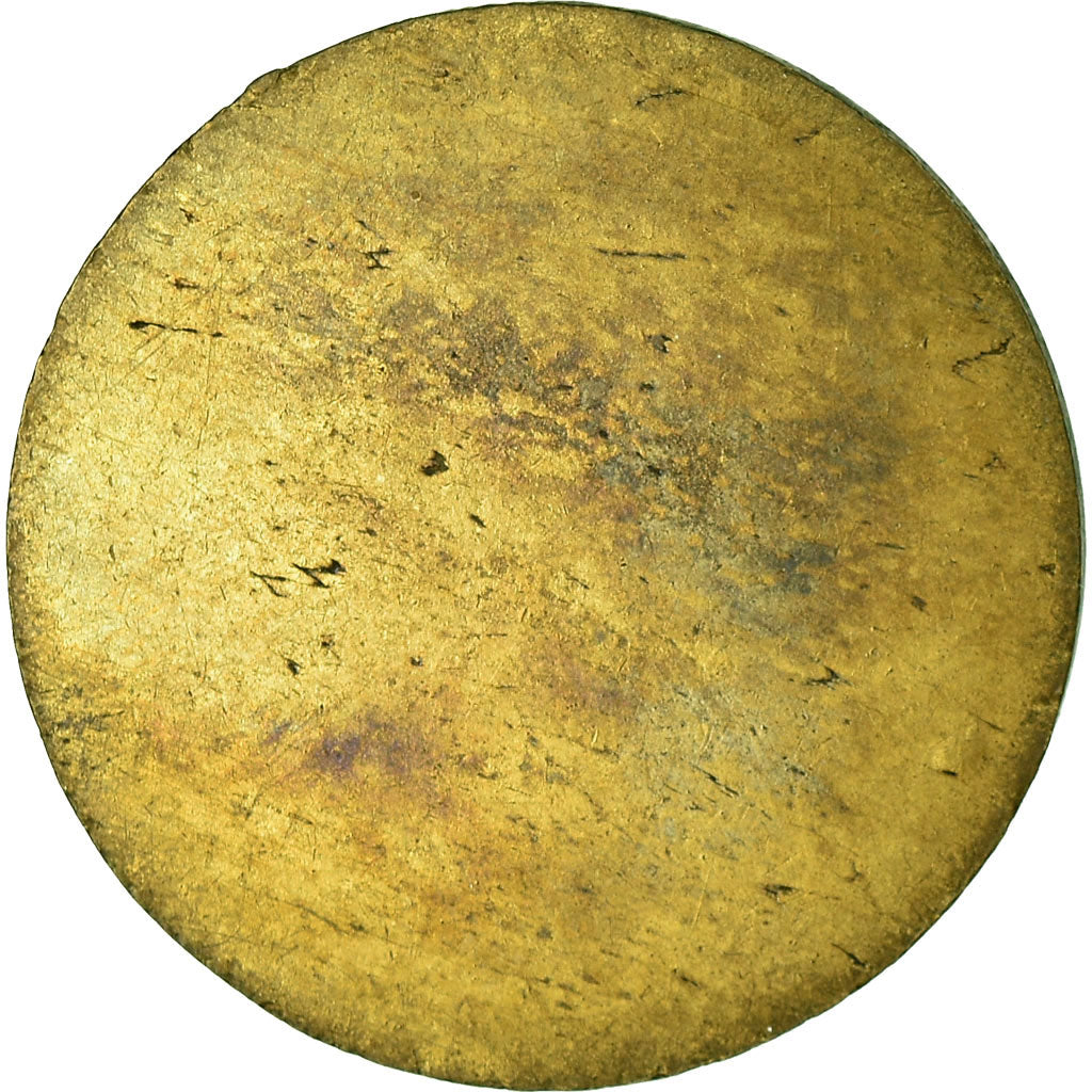 Moneda, Francia, Brasserie CHAPAT, Lyon, 25 Centimes, MBC, Latón, Elie:B180.1